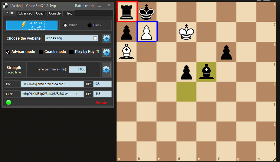 position 2 - take with a pawn